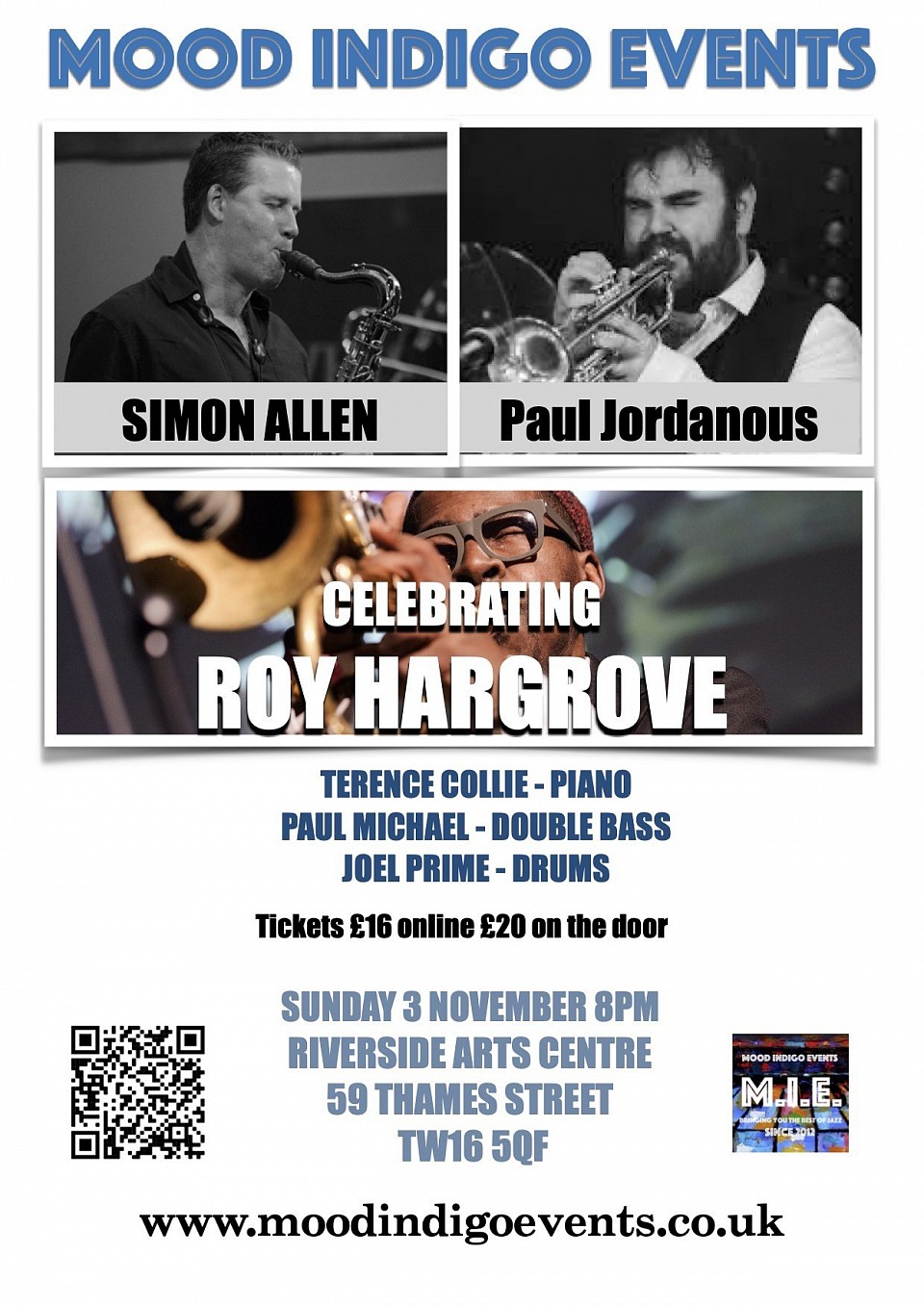 Celebrating Roy Hargrove with Simon Allen and Paul Jordanous